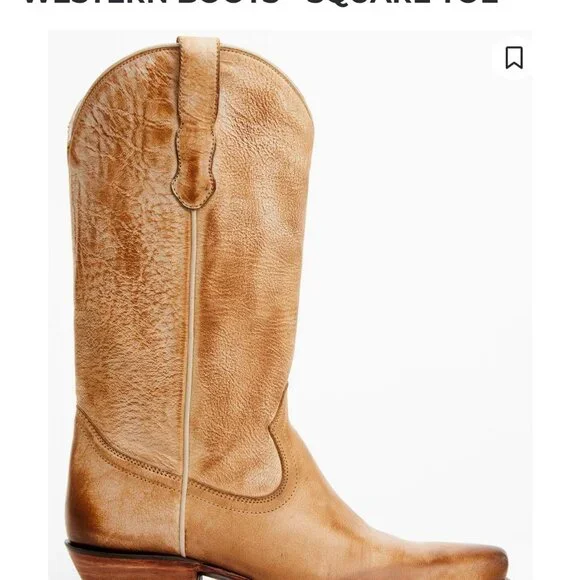 Cleo + Wolf “Ivy” Square-Toe Western Boots – Tan – Size 7 (Used Once) - Picture 3 of 10